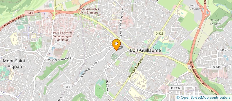 localisation de l'entreprise EDB PATRIMOINE à BOIS-GUILLAUME