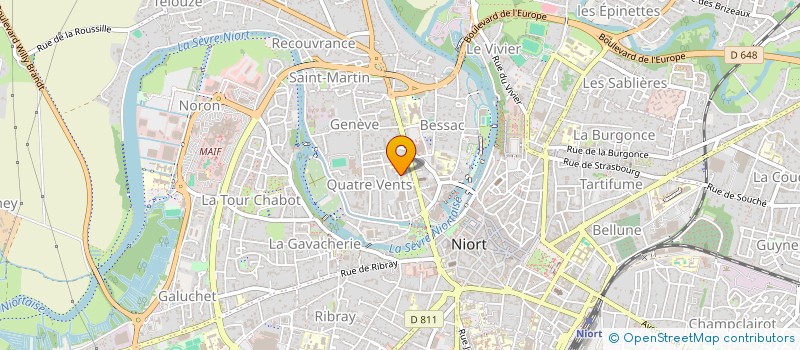 localisation de l'entreprise EDBN  NIORT