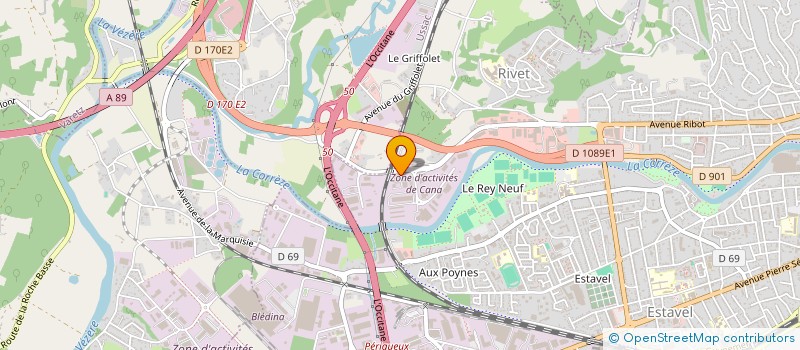 localisation de l'entreprise EDBP 19  BRIVE-LA-GAILLARDE