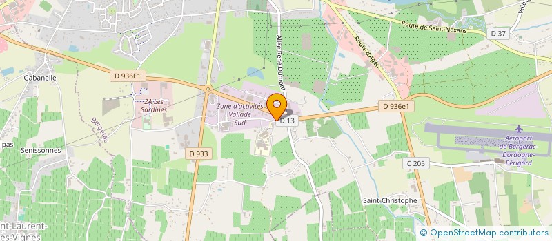 localisation de l'entreprise EDBP à BERGERAC