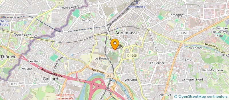 localisation de l'entreprise EDC à ANNEMASSE