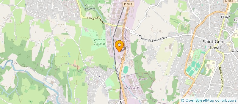 localisation de l'entreprise EDC  CHAPONOST