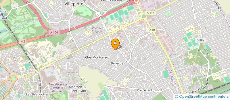 localisation de l'entreprise EDC à VILLEPINTE