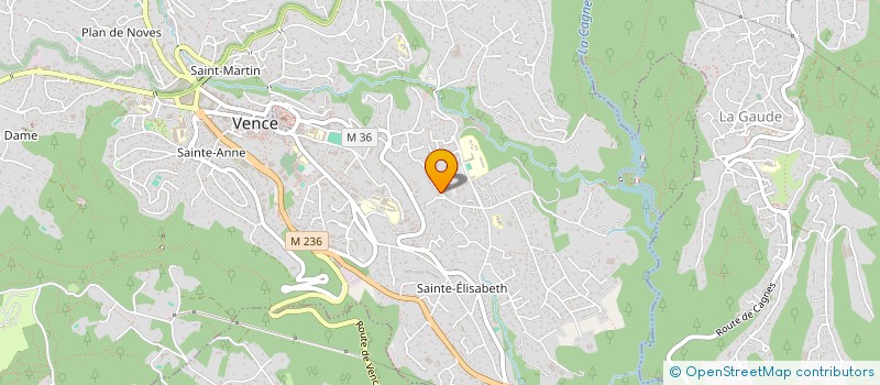 localisation de l'entreprise EDC  VENCE