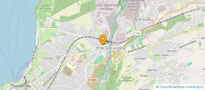 localisation de l'entreprise EDC AUTOMATISMES à THONON-LES-BAINS