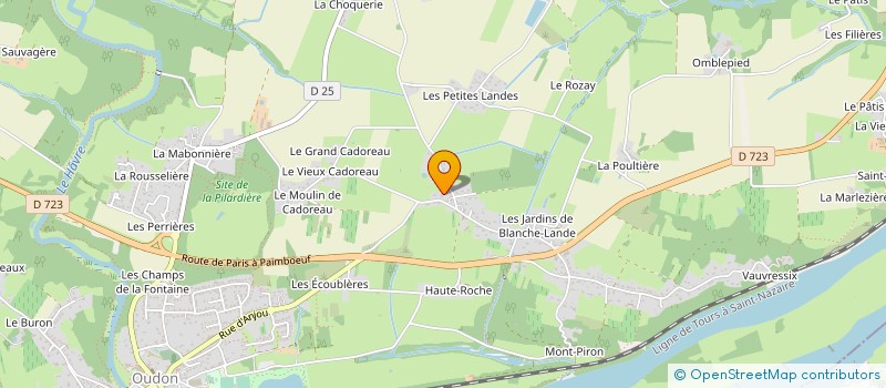 localisation de l'entreprise EDC BIDAUD  OUDON