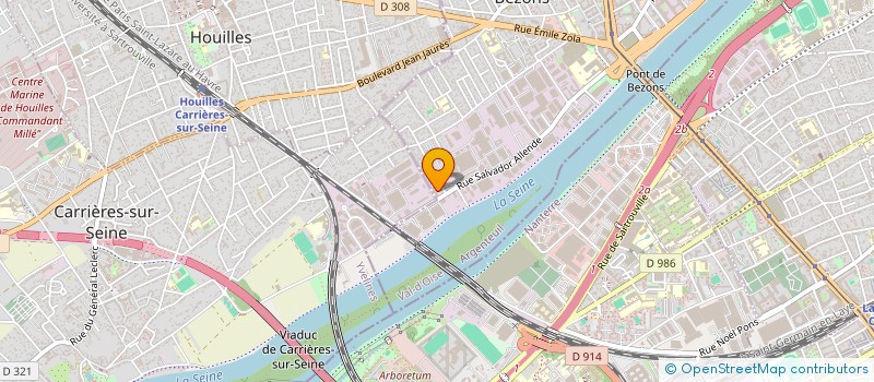 localisation de l'entreprise EDC CLIM  BEZONS