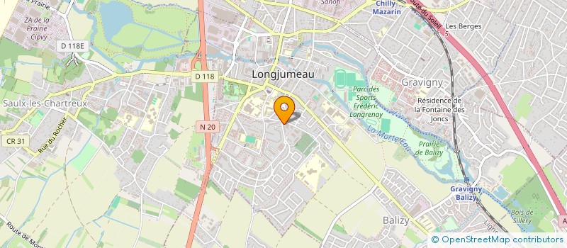 localisation de l'entreprise EDC ENERGY à LONGJUMEAU