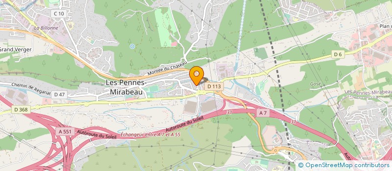 localisation de l'entreprise EDC MEDITERRANEE à LES PENNES-MIRABEAU