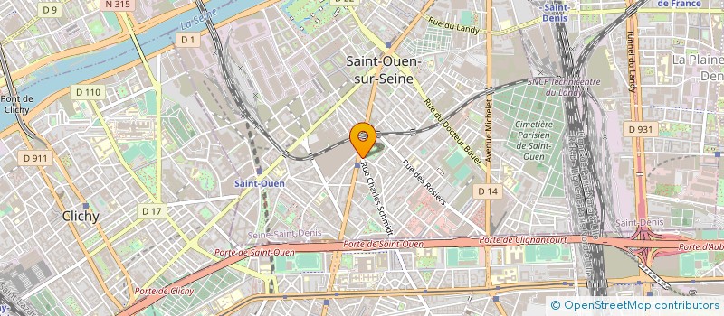 localisation de l'entreprise EDCA  SAINT-OUEN-SUR-SEINE