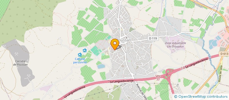 localisation de l'entreprise EDCC IMMO  POUSSAN