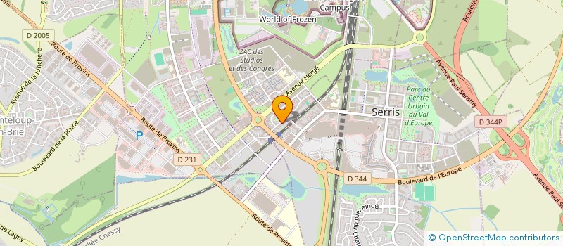 localisation de l'entreprise EDD LOCATION GESTION  MONTEVRAIN