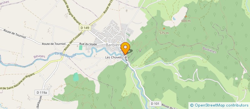 localisation de l'entreprise EDDA à BARBIERES