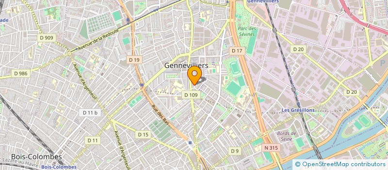 localisation de l'entreprise EDDAHIR VOYAGES à GENNEVILLIERS
