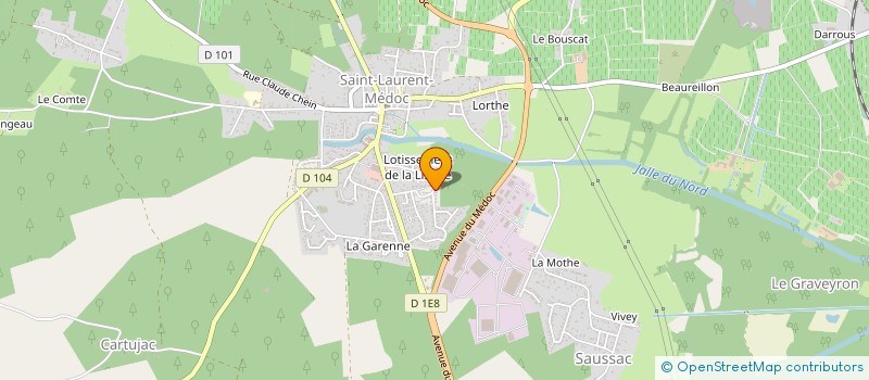 localisation de l'entreprise EDDANNI  SAINT-LAURENT-MEDOC