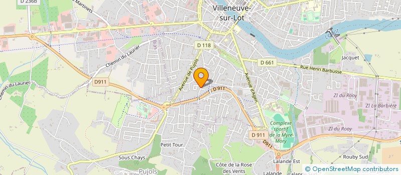 localisation de l'entreprise EDDEROUICH M ET FAIZE MAMID à PUJOLS