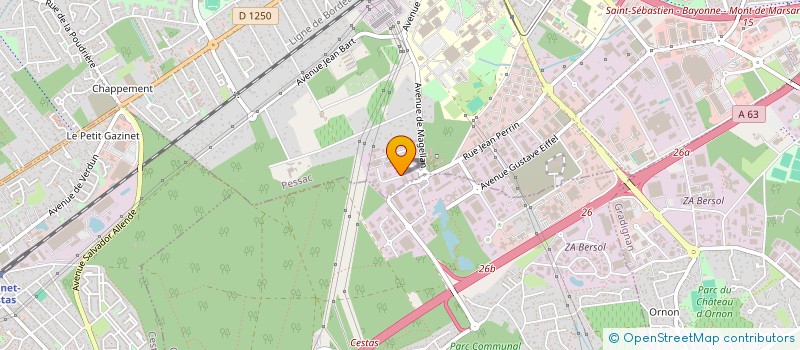 localisation de l'entreprise EDDIA NOUVELLE AQUITAINE à PESSAC