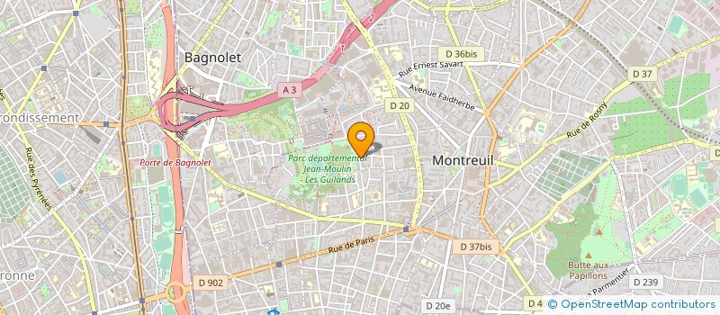 localisation de l'entreprise EDDIE BONGO à MONTREUIL