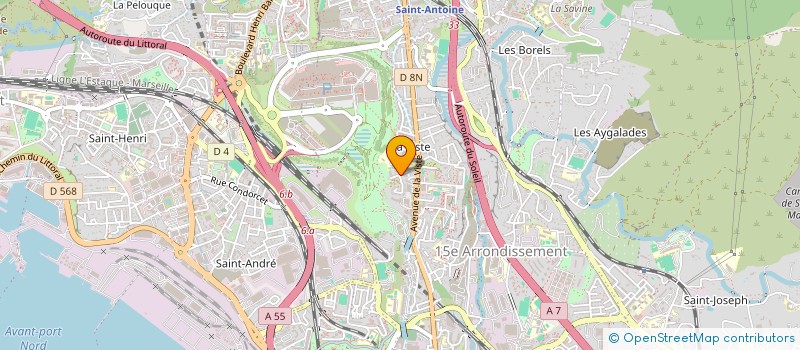 localisation de l'entreprise EDDIE TRANSPORTS à MARSEILLE 15EME