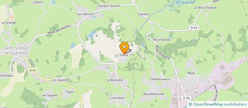 localisation de l'entreprise EDDIMA à SAINT-SULPICE-LE-GUERETOIS