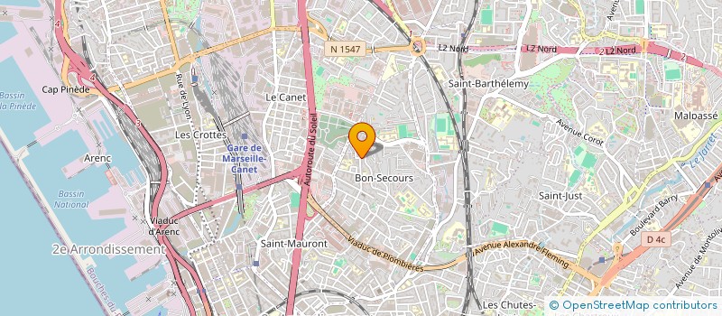localisation de l'entreprise EDDINE SECURITE ET PROTECTION à MARSEILLE 14EME