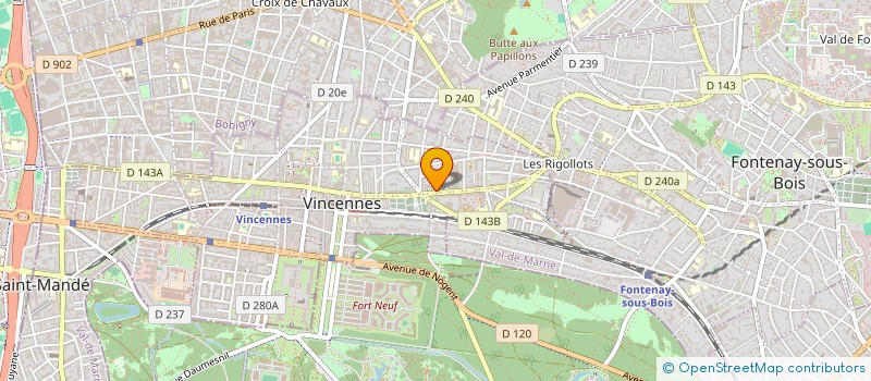 localisation de l'entreprise EDDWIN à VINCENNES