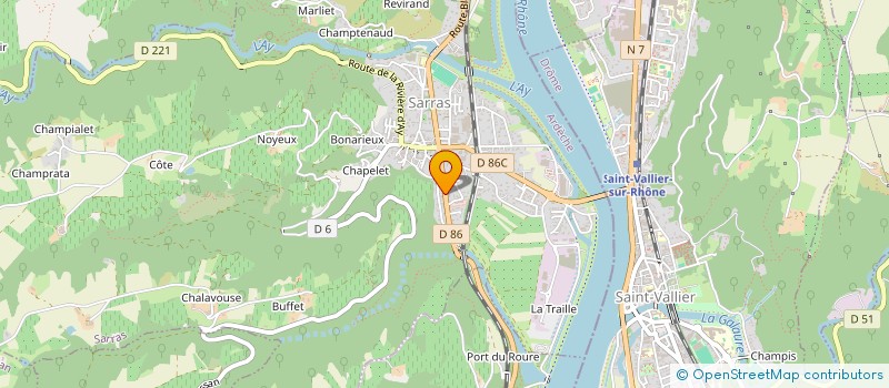 localisation de l'entreprise EDDY BLANC à SARRAS
