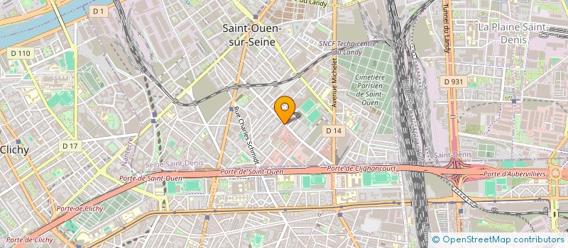 localisation de l'entreprise EDDY & FILS CHEMINEE PARIS à SAINT-OUEN-SUR-SEINE