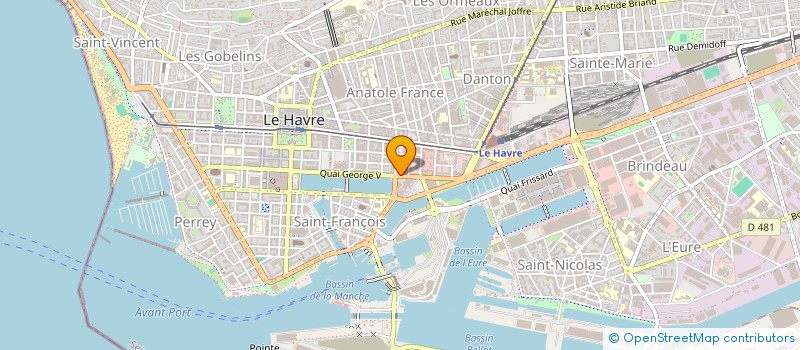 localisation de l'entreprise EDDY'S à LE HAVRE