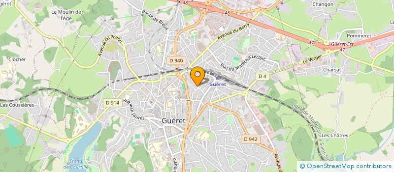 localisation de l'entreprise EDDY SAINT MARCOUX TAXI à GUERET