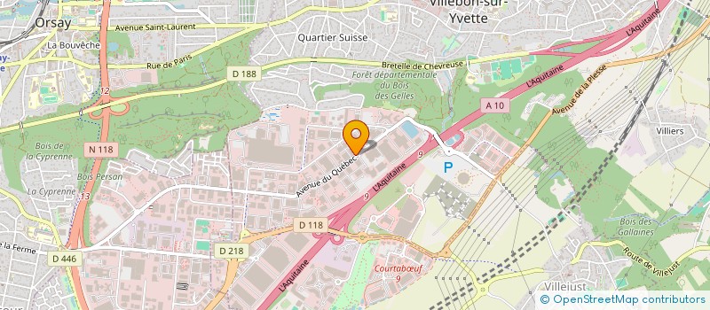localisation de l'entreprise EDDYFI EUROPE à VILLEBON-SUR-YVETTE