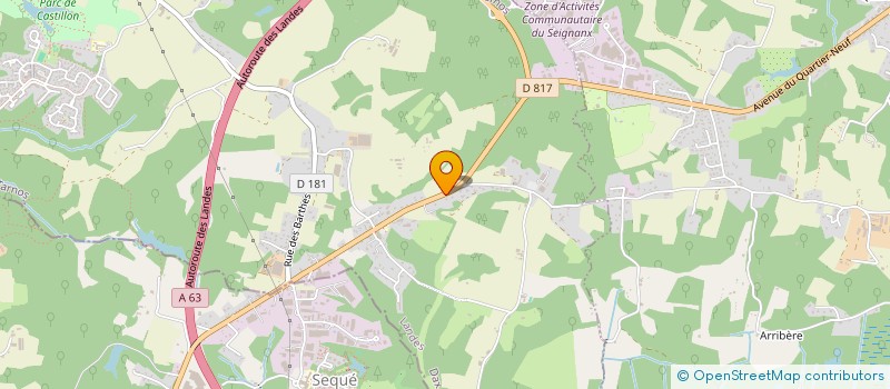 localisation de l'entreprise EDE  TARNOS