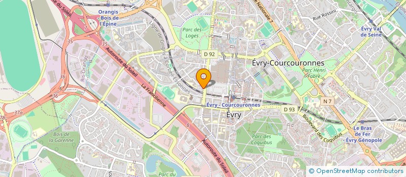 localisation de l'entreprise EDE INNOV SAS à EVRY-COURCOURONNES