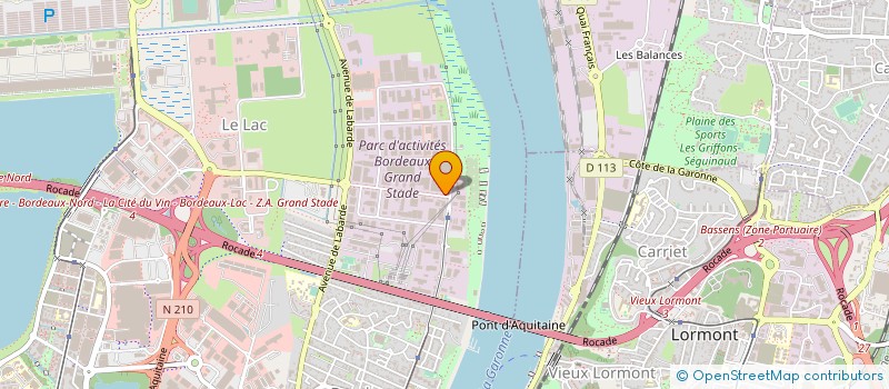 localisation de l'entreprise EDEC SARL à BORDEAUX