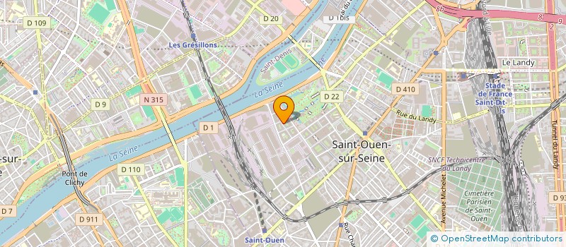 localisation de l'entreprise EDECIDE CONSULTING à SAINT-OUEN-SUR-SEINE