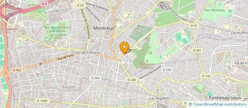 localisation de l'entreprise EDEH DENKEY INTERNAT CONSULT FINANCE  MONTREUIL