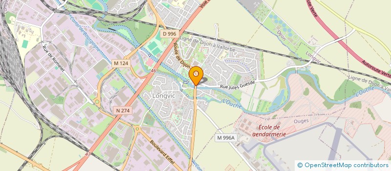 localisation de l'entreprise EDEIS AEROPORT DE DIJON  OUGES