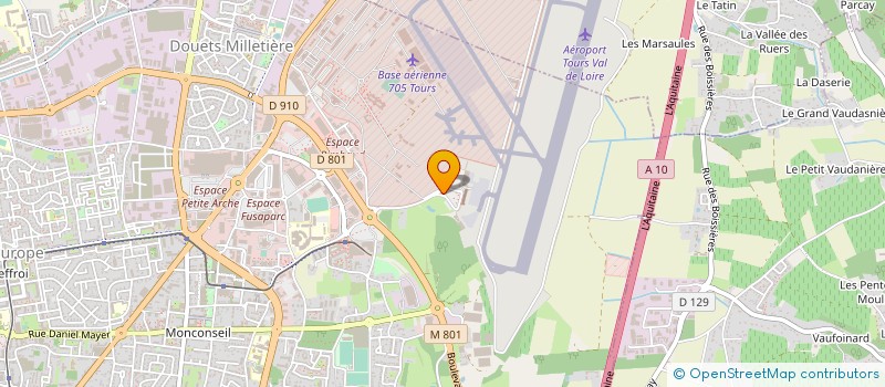 localisation de l'entreprise EDEIS AEROPORT TOURS VAL DE LOIRE  TOURS