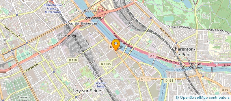 localisation de l'entreprise EDEIS ENERGY à IVRY-SUR-SEINE