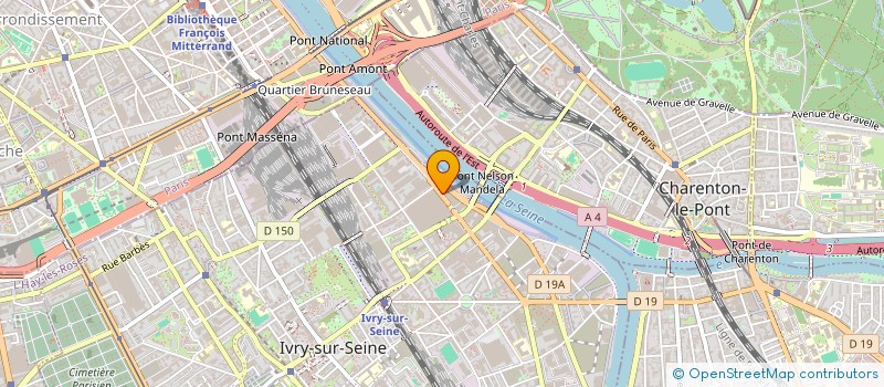 localisation de l'entreprise EDEIS PARK à IVRY-SUR-SEINE