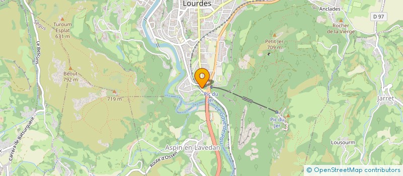 localisation de l'entreprise EDEIS PIC DU JER à LOURDES