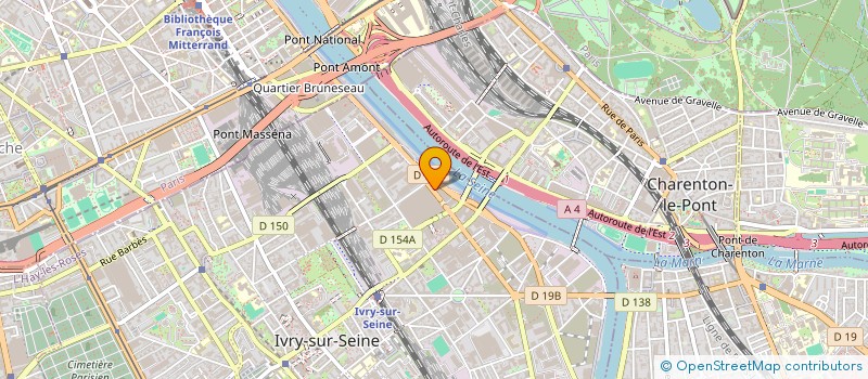 localisation de l'entreprise EDEIS TRAINS à IVRY-SUR-SEINE