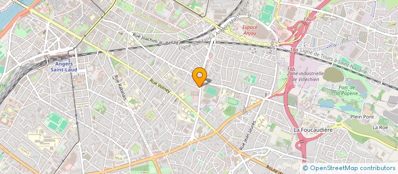 localisation de l'entreprise EDEL à ANGERS