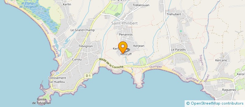 localisation de l'entreprise EDEL  TREGUNC