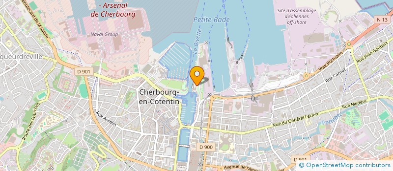 localisation de l'entreprise EDEL COMPOSITES à CHERBOURG-EN-COTENTIN