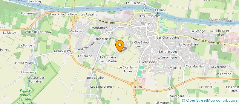 localisation de l'entreprise EDEL DISTRIBUTION à BLERE
