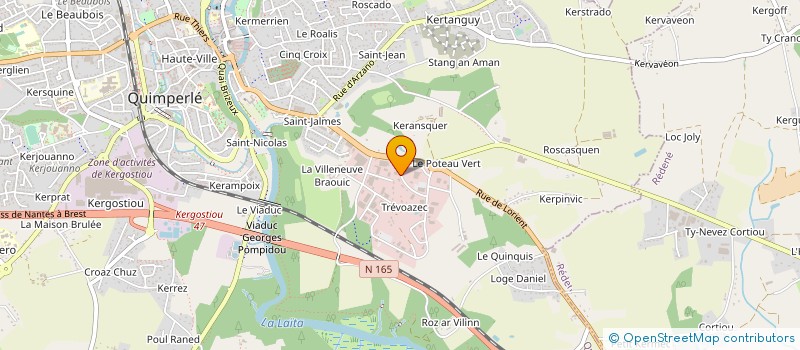 localisation de l'entreprise EDELEC à QUIMPERLE