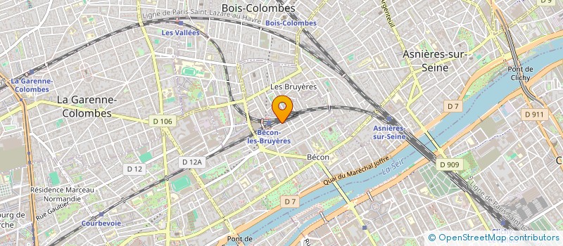 localisation de l'entreprise EDELECK à COURBEVOIE