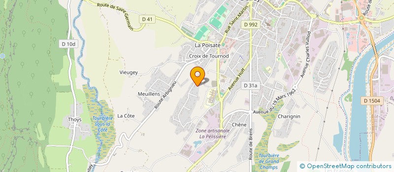 localisation de l'entreprise EDELVES  BELLEY