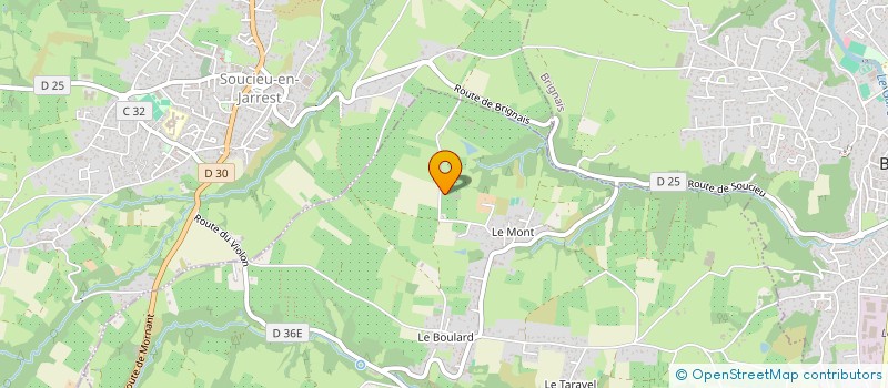 localisation de l'entreprise EDELWEIS  ORLIENAS